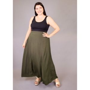 Olive Maxi Skirt